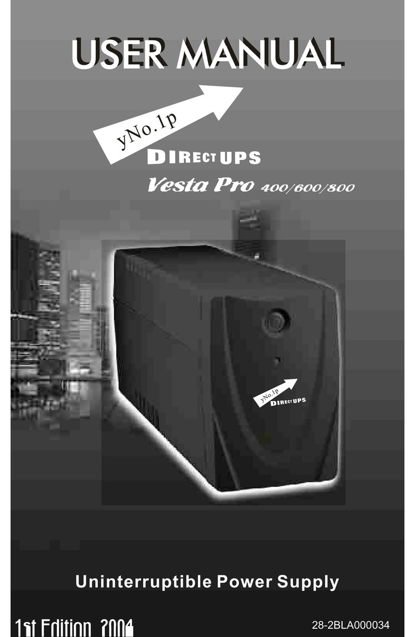 DirectUPS Vesta Pro 400 user manual