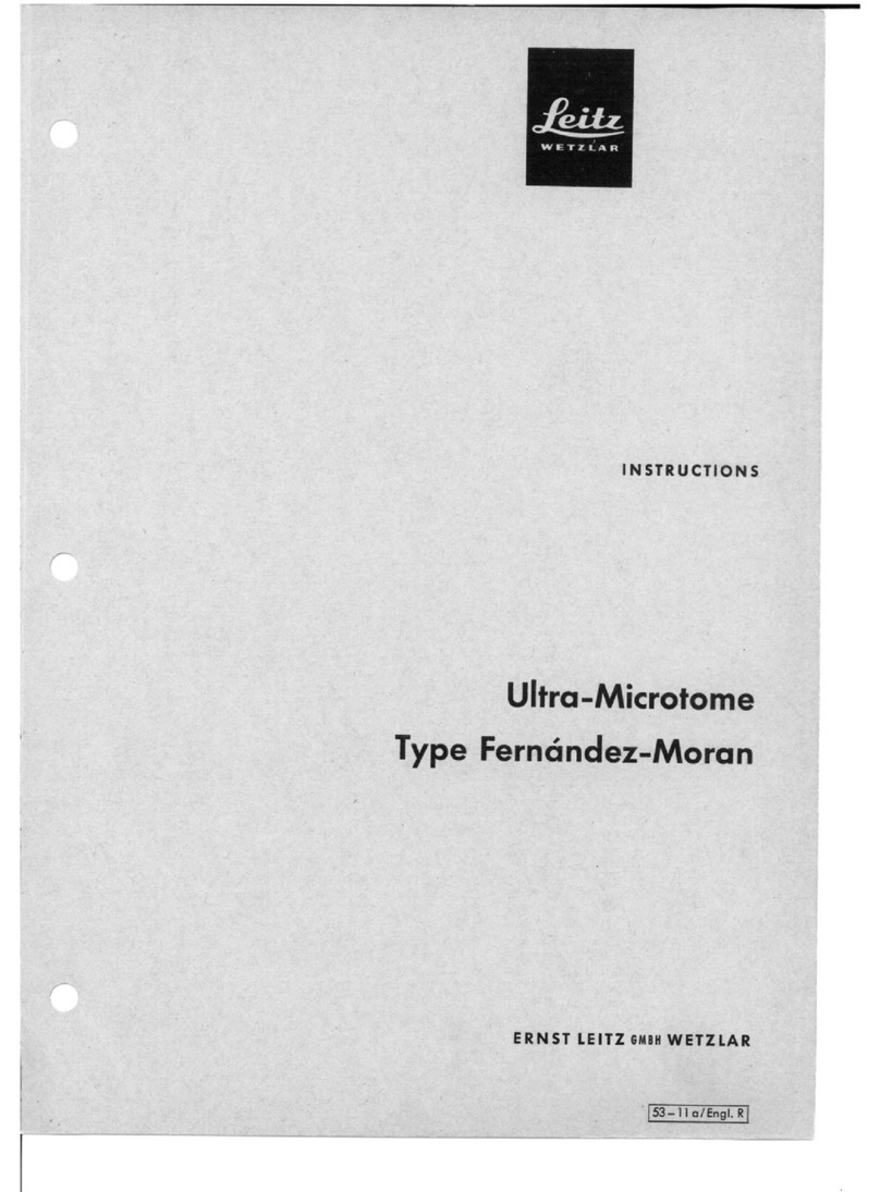 LEITZ ultra-microtome instruction manual