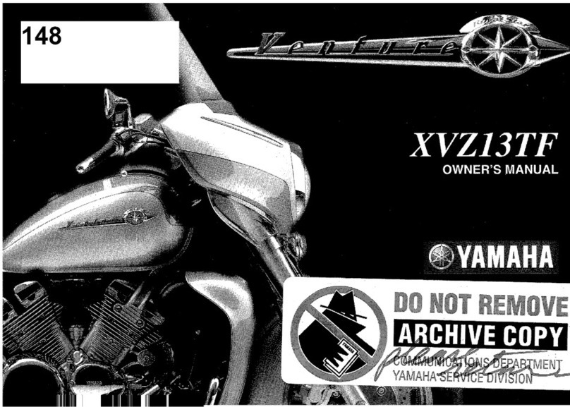 Yamaha Venture XVZ13TF owner's guide