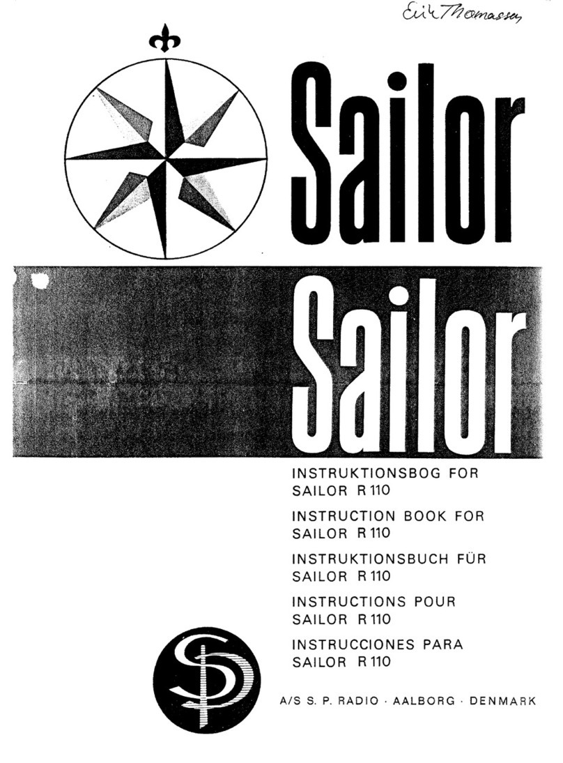 Sailor R 110 Instruction book