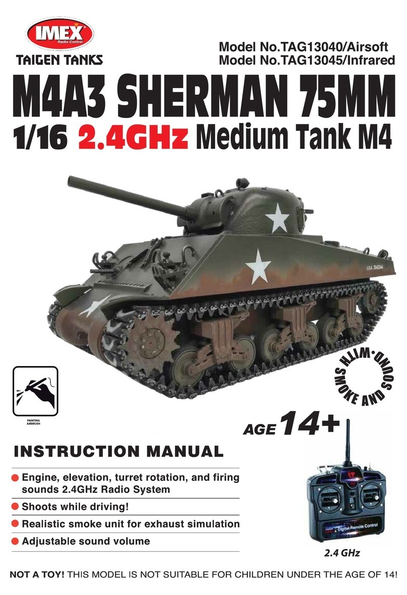 Taigen Tanks TAG13040/Airsoft M4A3 Sherman 75MM instruction manual Taigen Tanks TAG13040/Airsoft M4A3 Sherman 75MM instruction manual