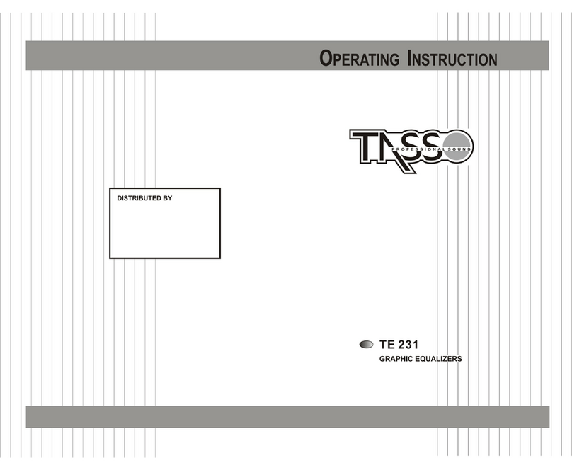 Tasso TE 231 operating instructions