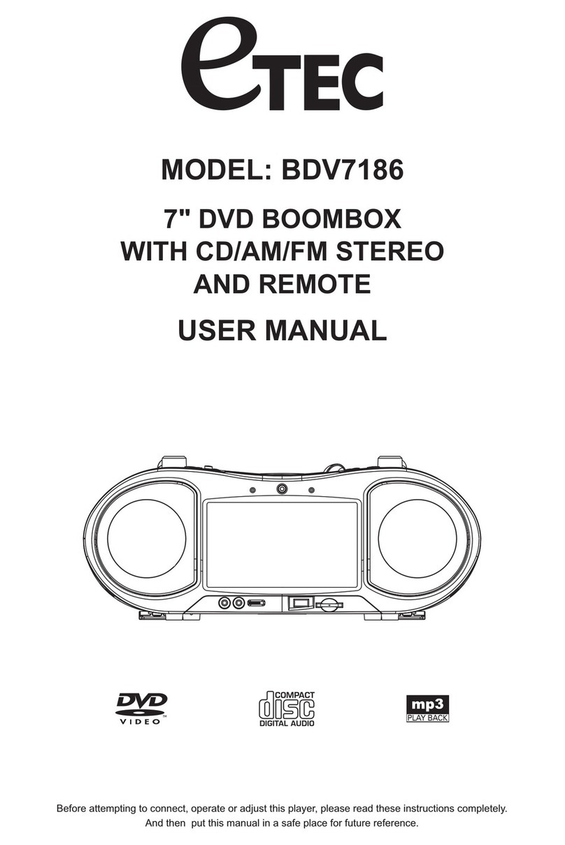 Etec BDV7186 user manual