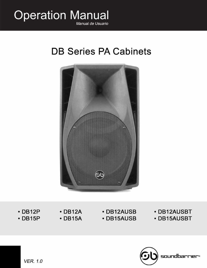 Soundbarrier DB12P Operation manual Soundbarrier DB12P Operation manual