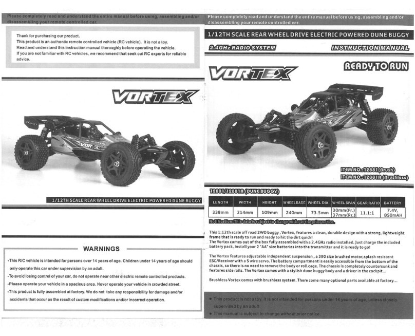HBX Vortex 12881 Dune Buggy instruction manual