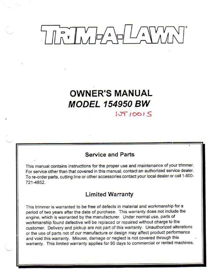 Trim-a-Lawn 154950 BW owner's manual