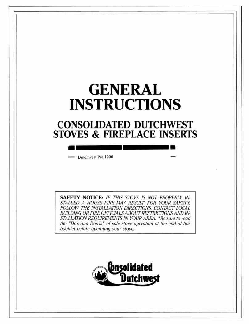 Consolidated Dutchwest FA288CCL General instructions