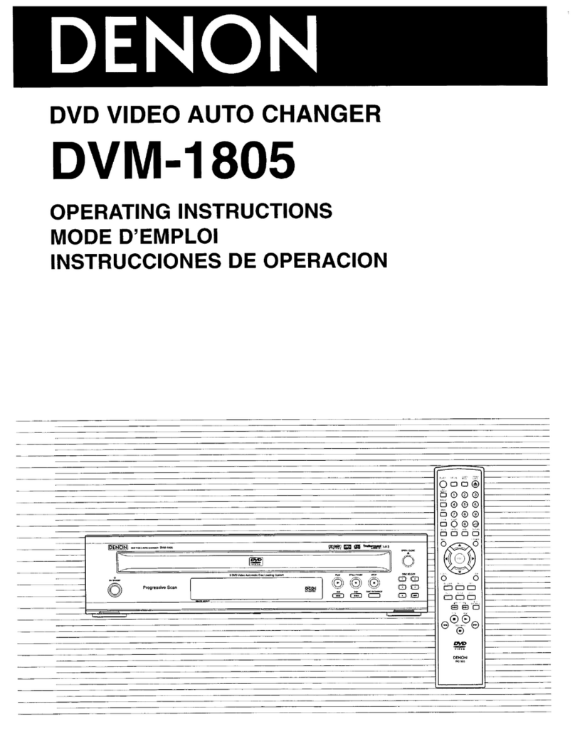 Denon DVM-1805 - DVD Changer User manual
