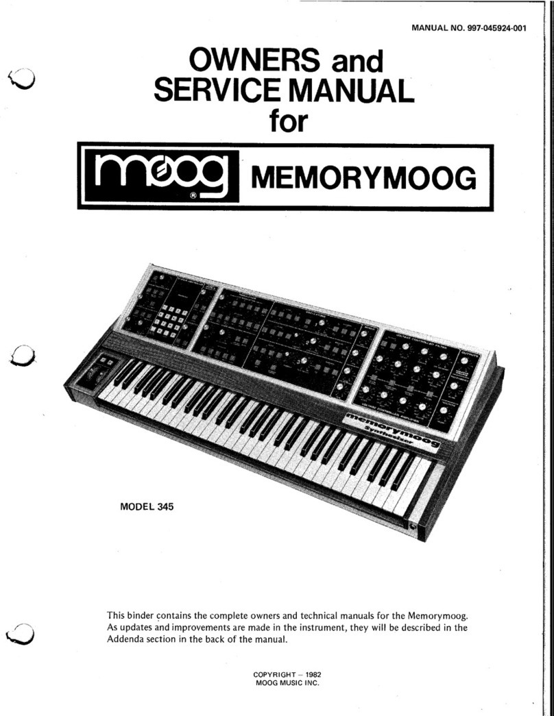 Moog Memorymoog 345 Instruction Manual