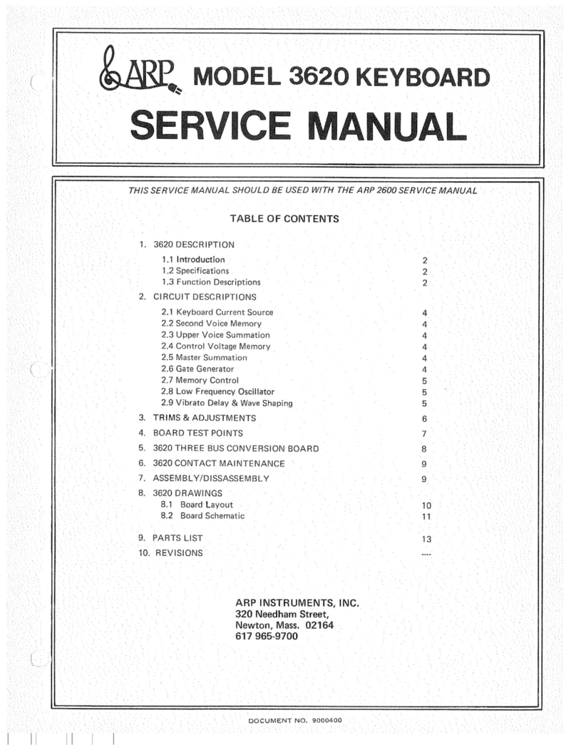 ARP 3620 Service manual