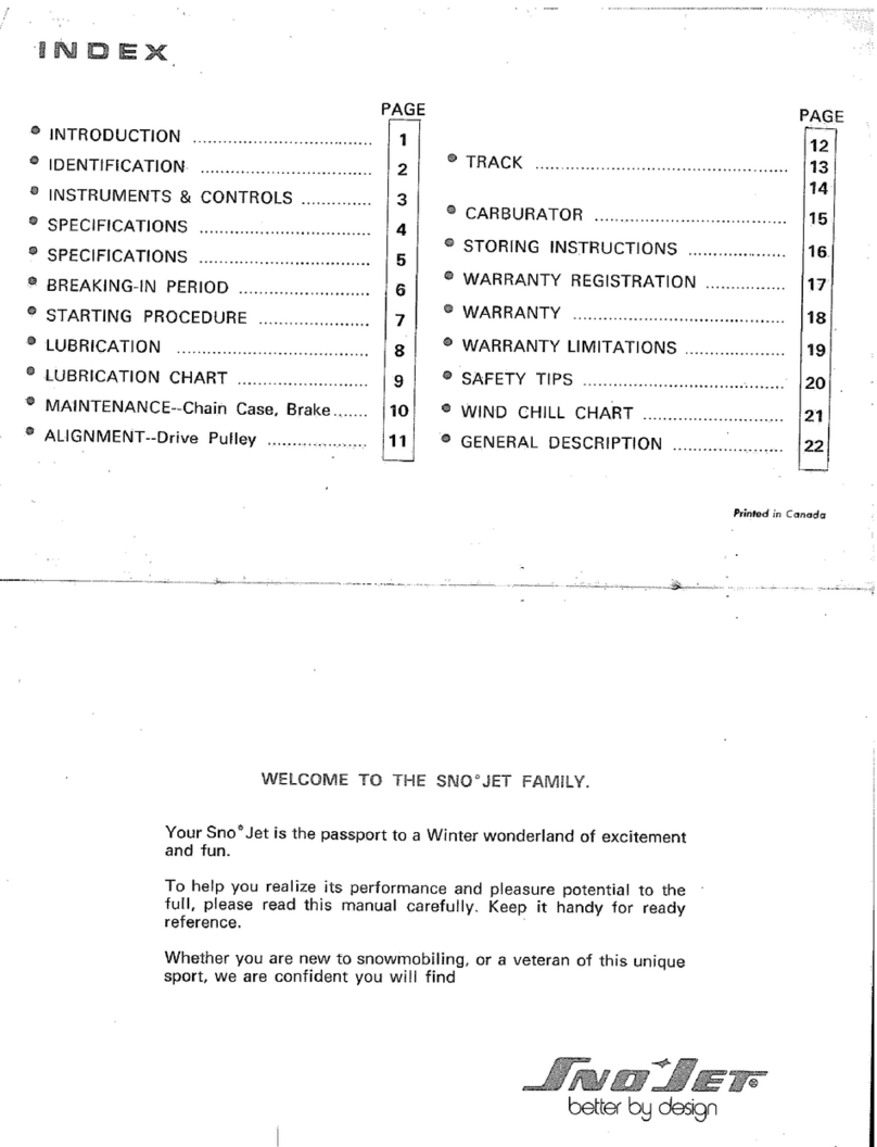 Sno Jet Star Jet owner's manual