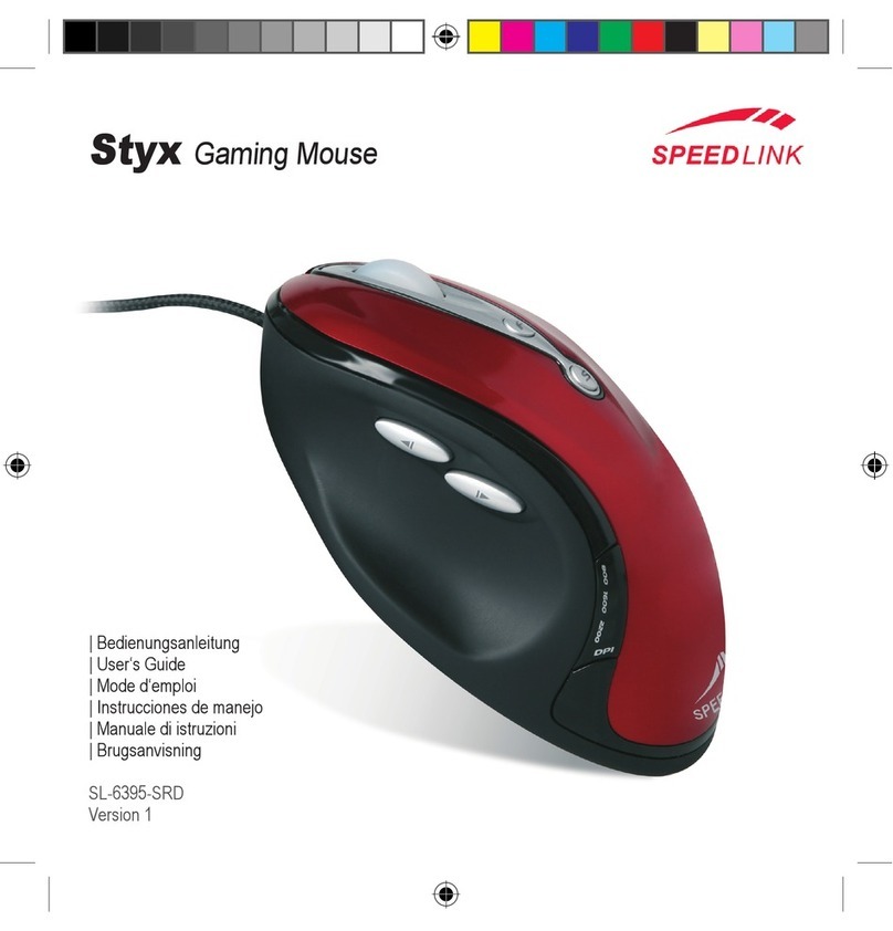 Speed Link Styx SL-6395-SRD User manual
