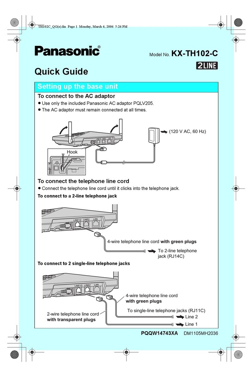 Panasonic KX-TH102-C quick guide