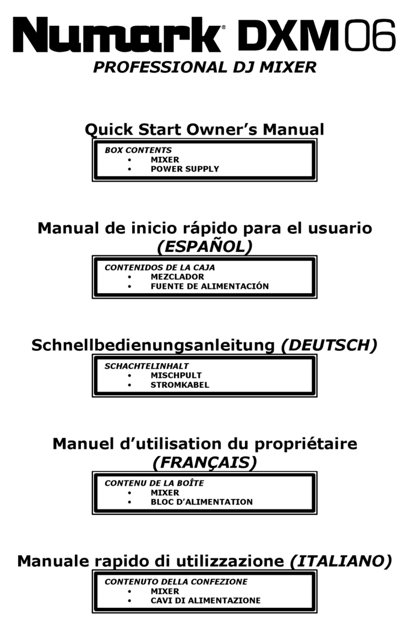 Numark DXM 06 Technical document