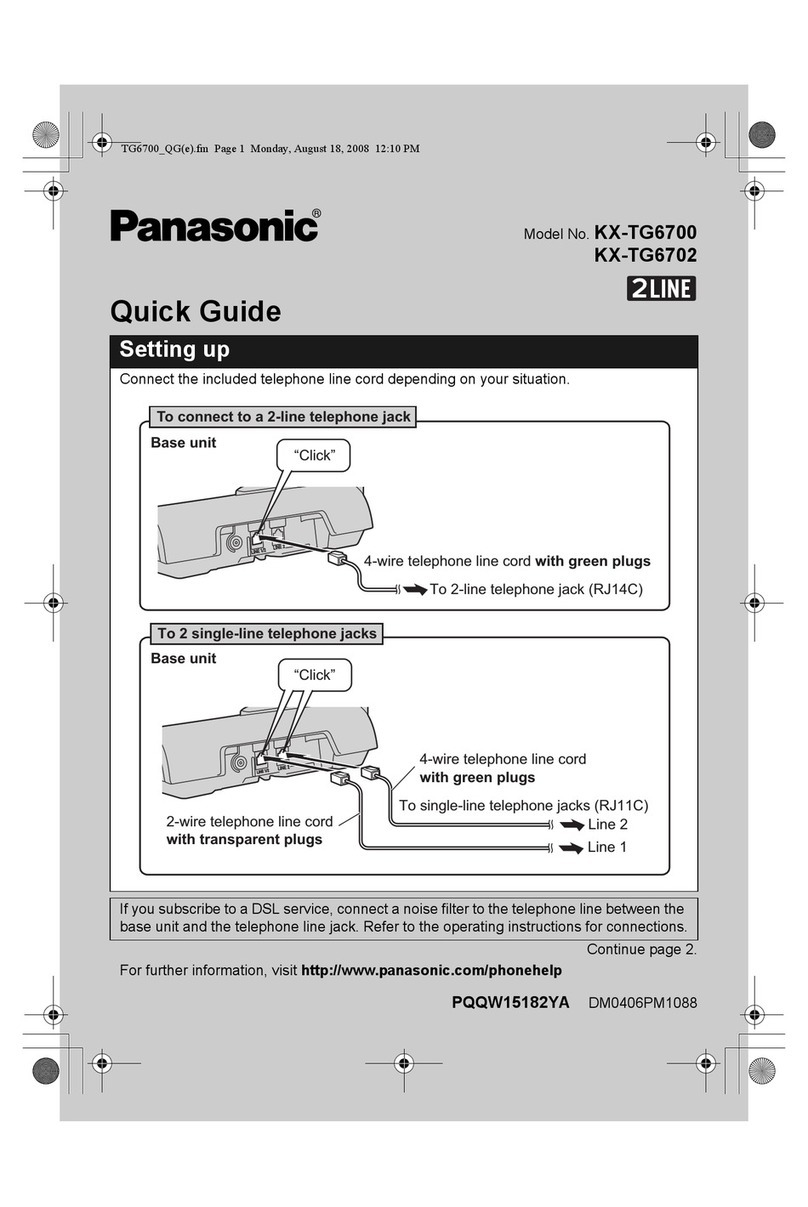 Panasonic KX-TG6700 User manual