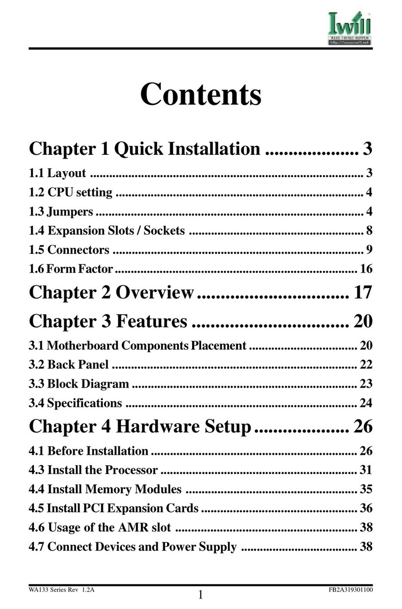 IWILL wa133 User manual