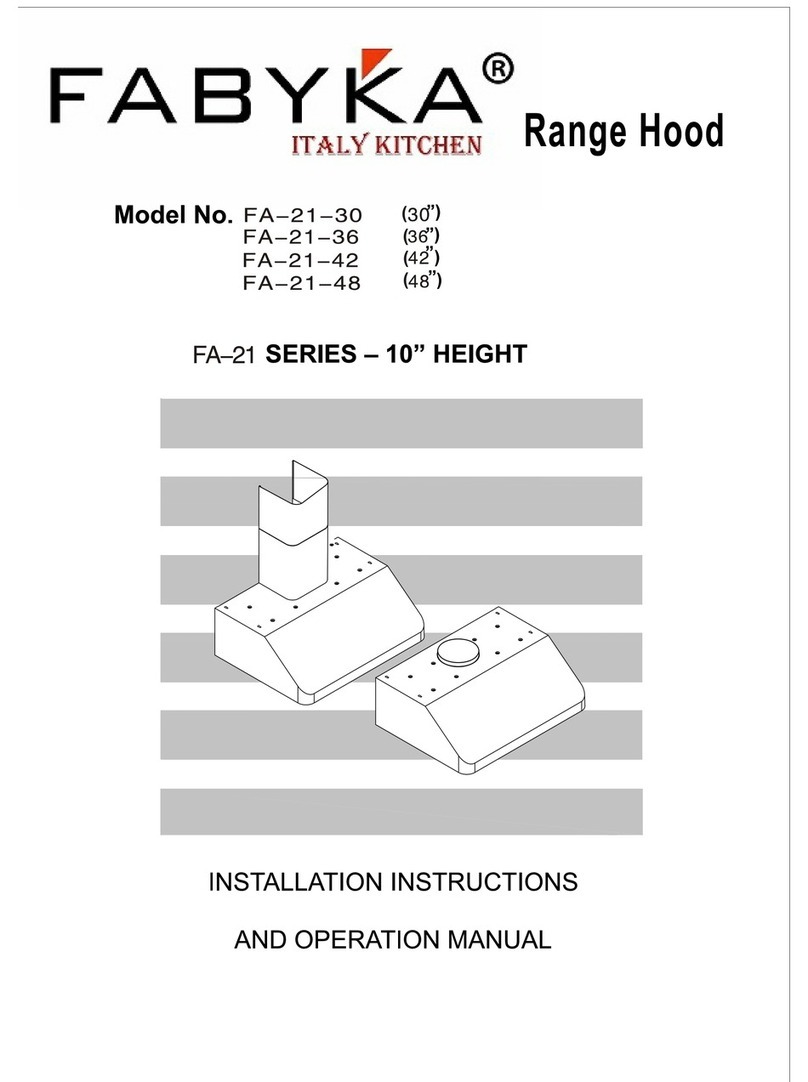 Fabyka FA-21-30 Installation instructions and operation manual