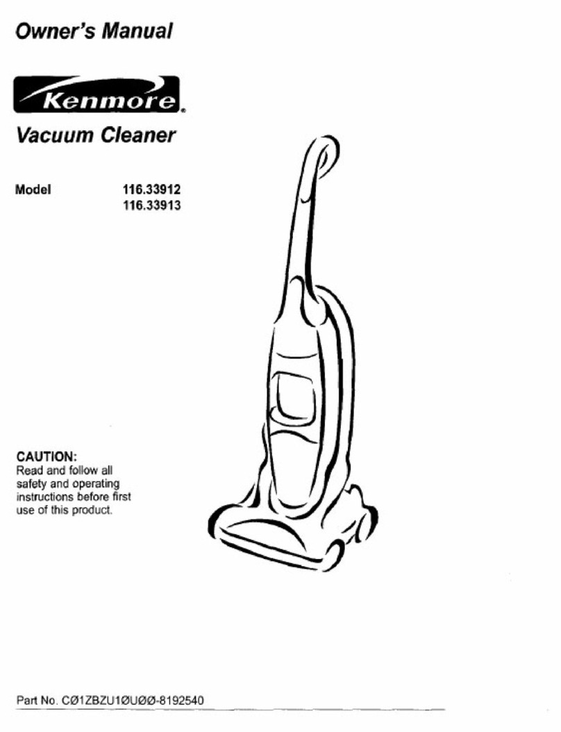Kenmore 116.33912 owner's manual