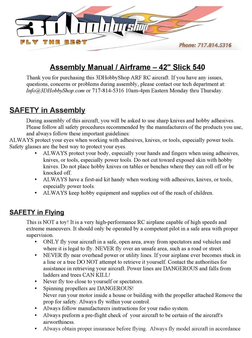 3D Hobby Shop SLICK 540 Assembly manual