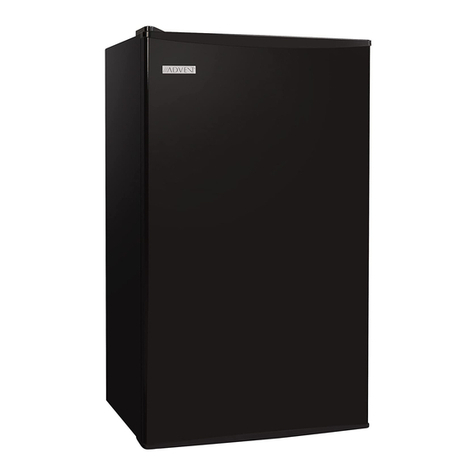 Advent ref33br refrigerator user manual