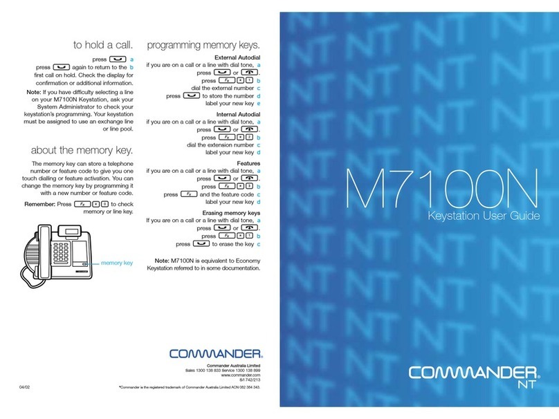 Commander M7100N User manual