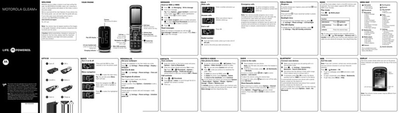 Motorola GLEAM User manual