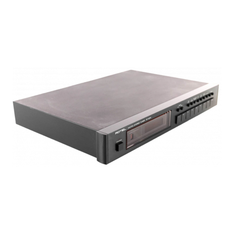 Rotel RT-870 User manual