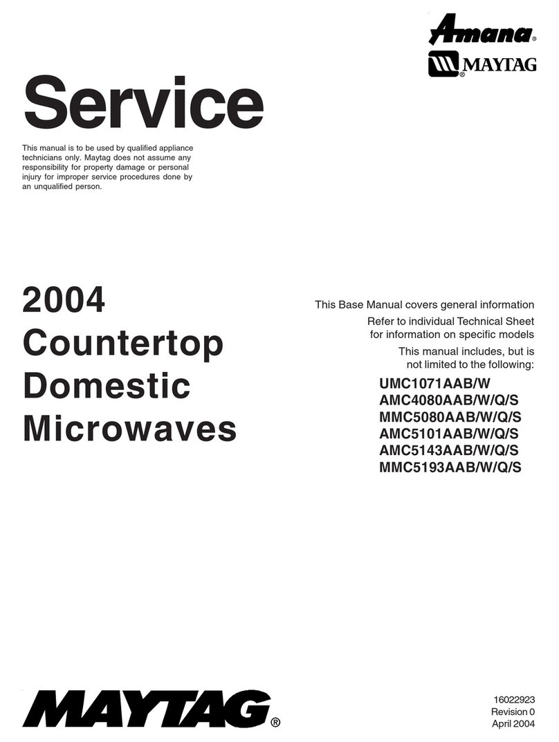 Maytag UMC1071AAB/W Service manual Maytag UMC1071AAB/W Service manual
