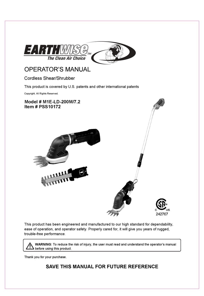 EarthWise M1E-LD-200M/7.2 Operator's manual