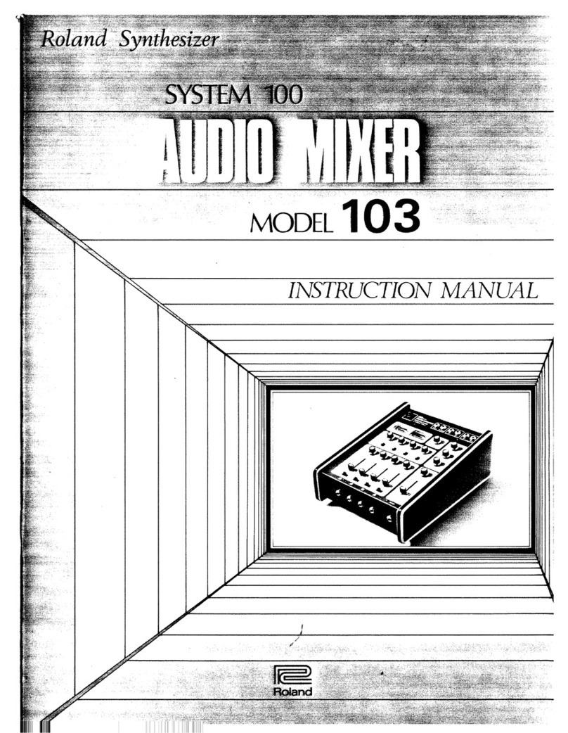 Roland System 100 - 103 User manual