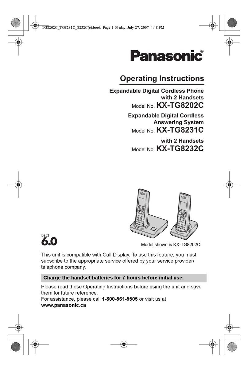 Panasonic KX-TG8202C User manual