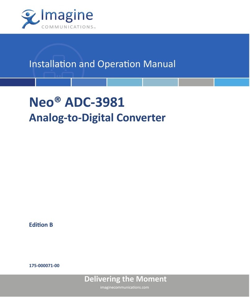 Imagine neo adc-3981 Installation and operation manual