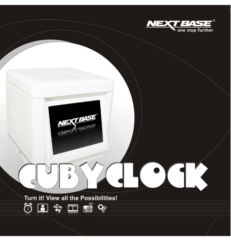 NextBase CUBY CLOCK - instruction manual