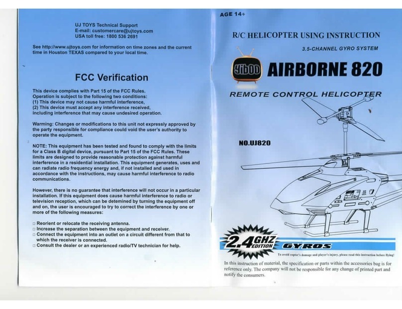 UJ Toys Yiboo Airborne 820 UJ820 user manual