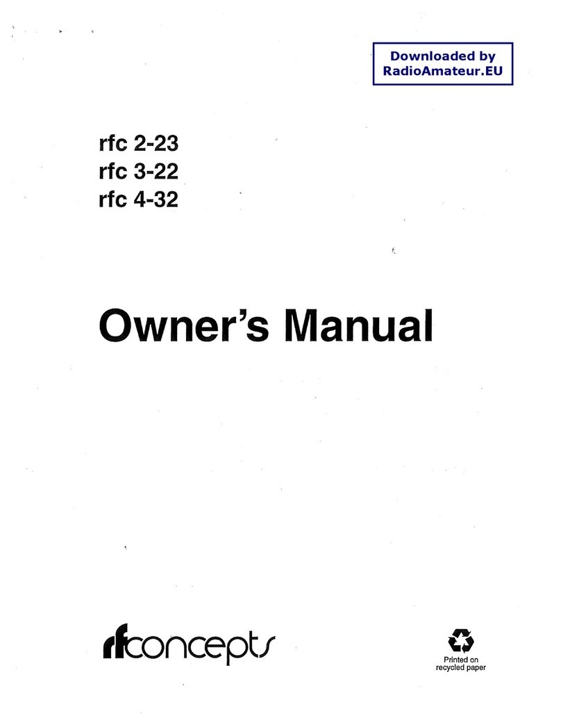 RF Concepts rfc 2-23 owner's manual
