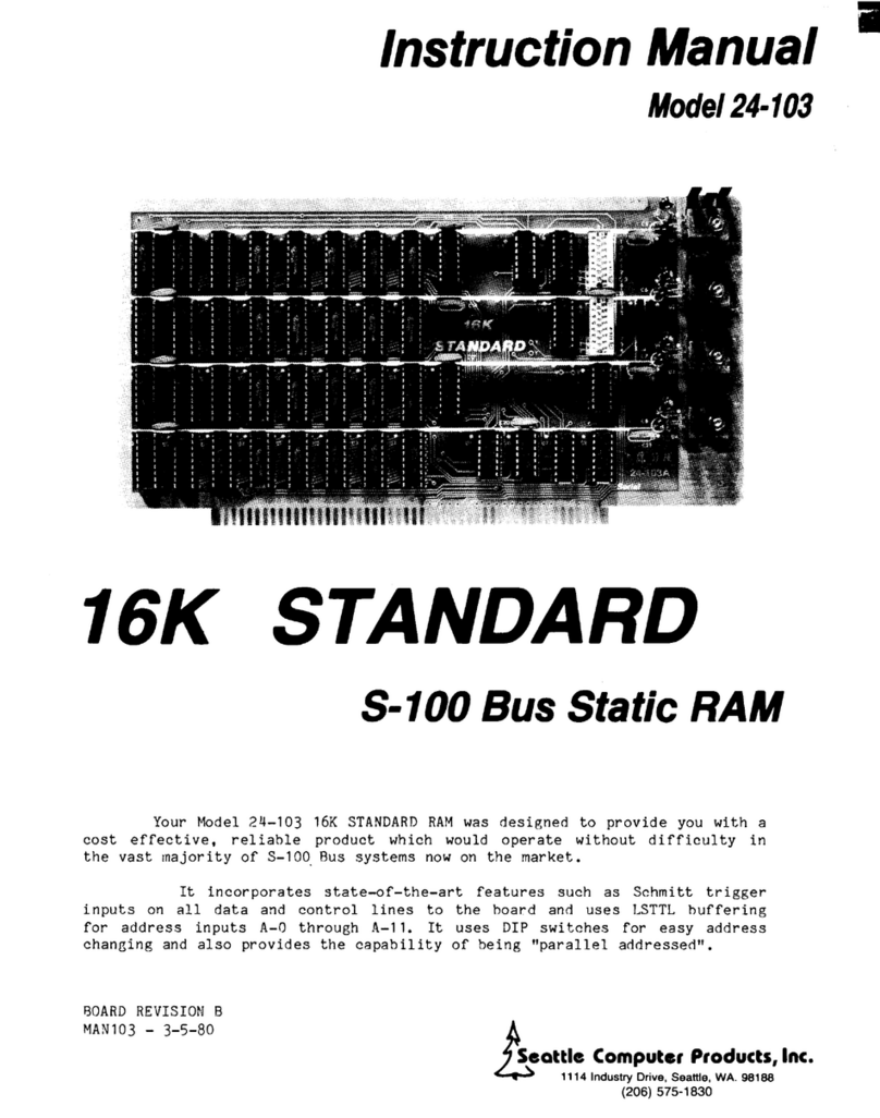 Seattle Computer Products 24-103 instruction manual