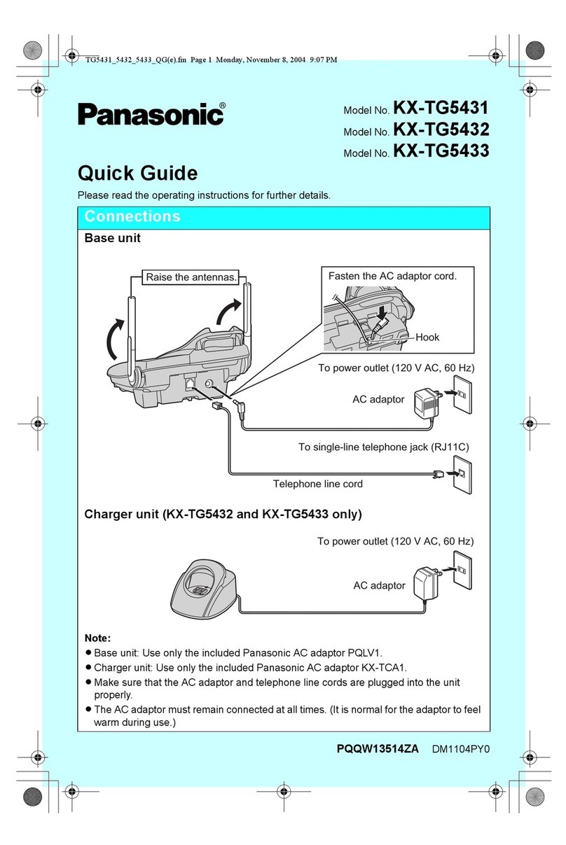 Panasonic KX-TG5431 User manual
