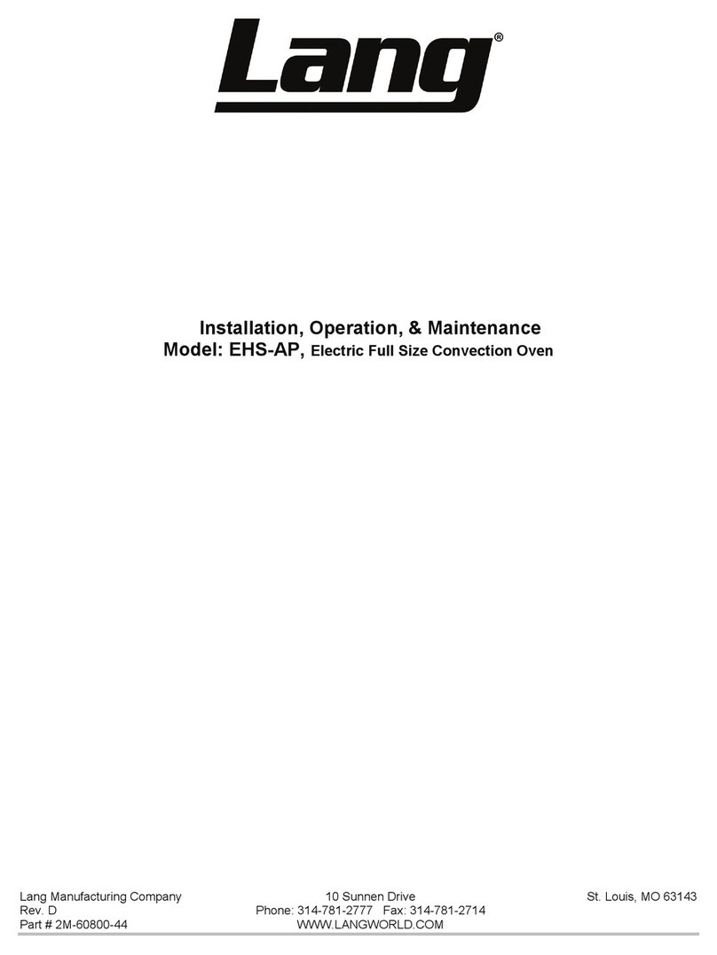 Lang EHS-AP Installation operation & maintenance