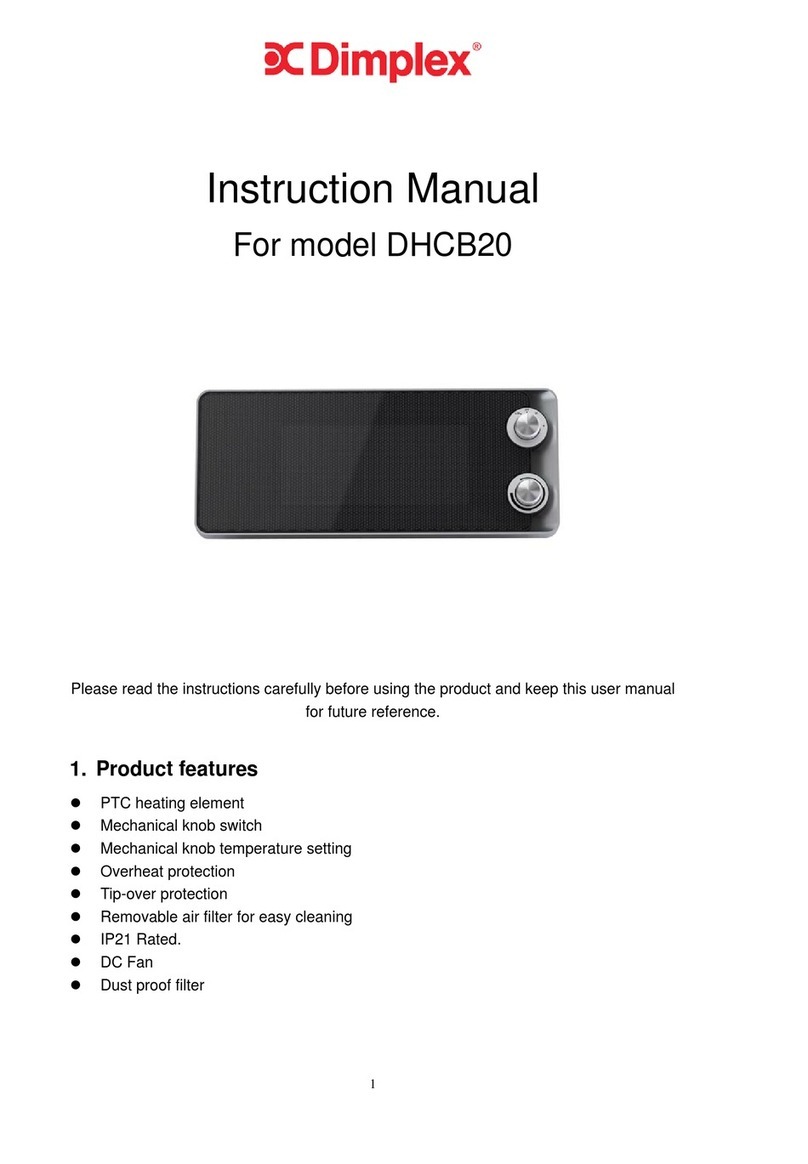Dimplex DHCB20 User manual