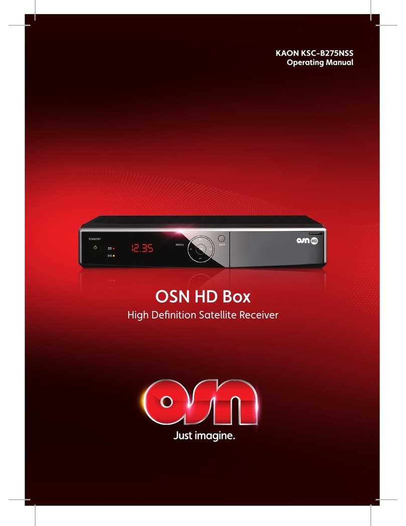 OSN KAON KSC-B275NSS operating manual