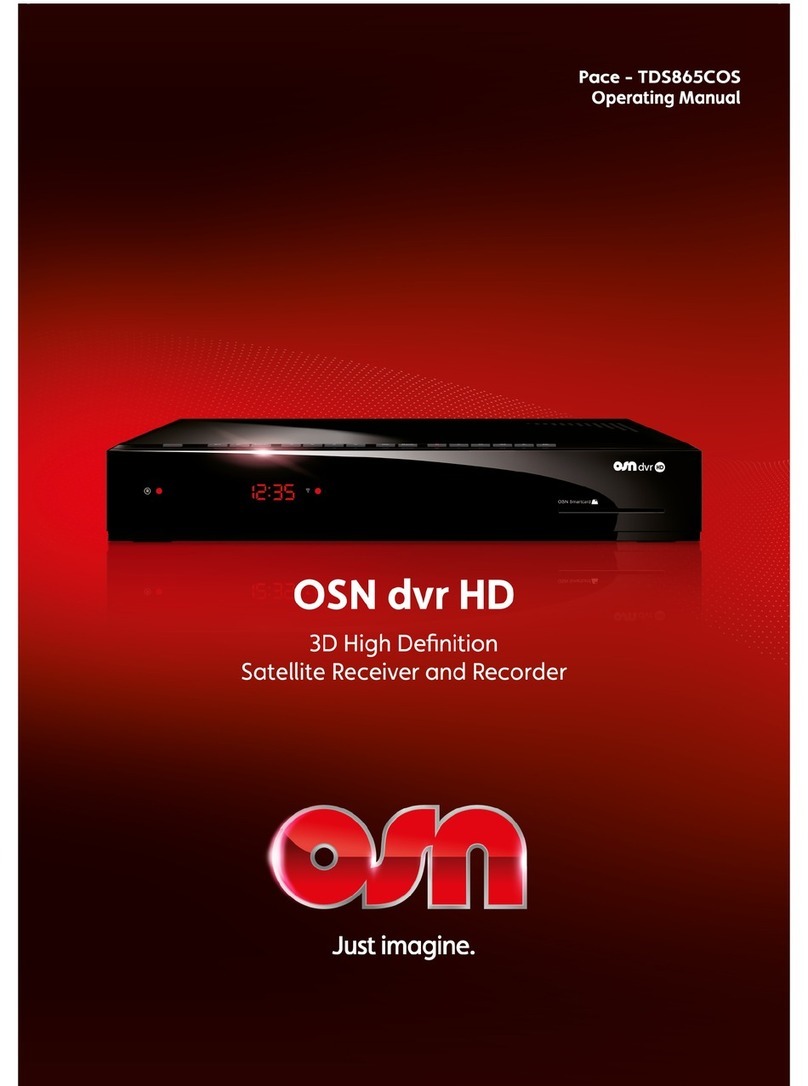 OSN PACE-TDS865COS operating manual