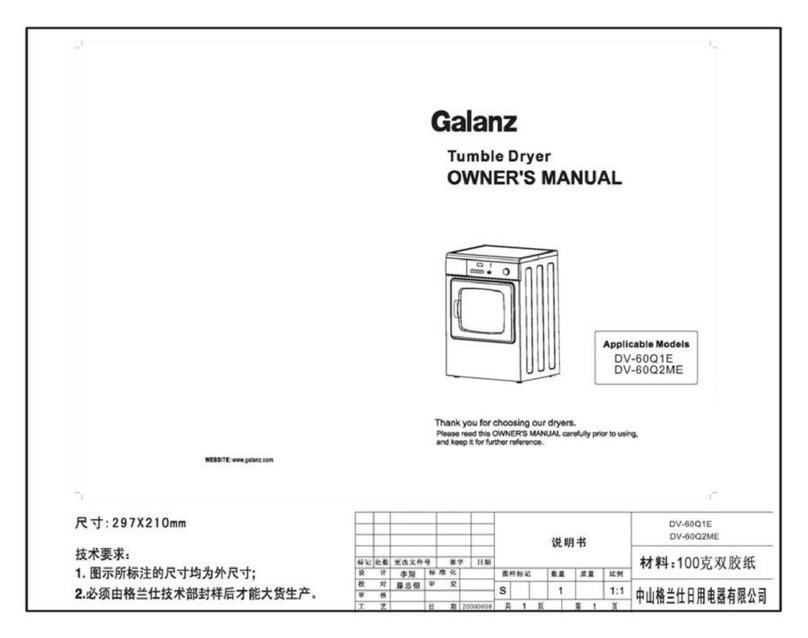 Galanz DV-60Q1E owner's manual