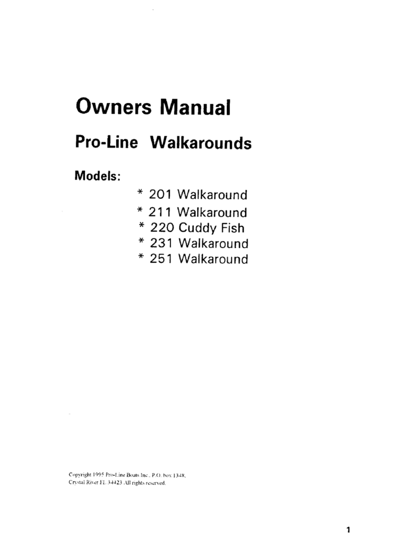 Pro-Line Boats 201 Walkaround owner's manual