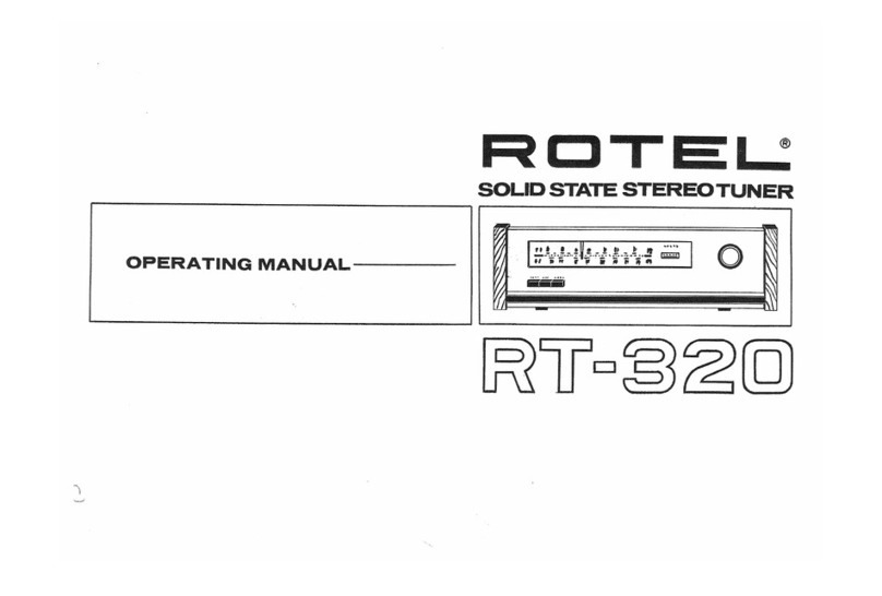 Rotel RT-320 User manual