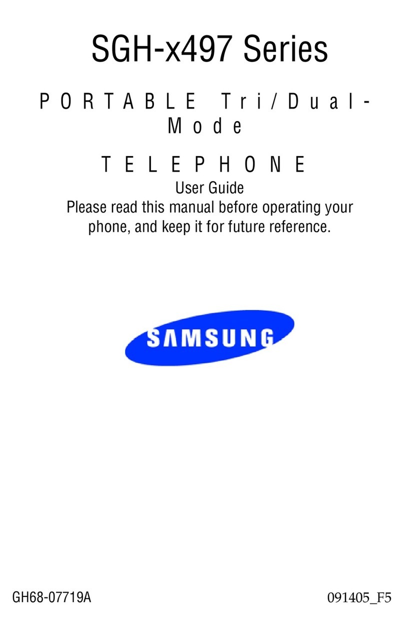 Samsung SGH X497 User manual