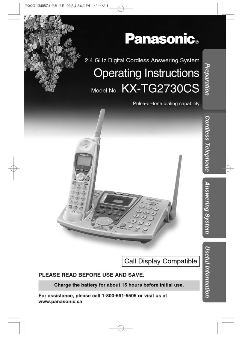 Panasonic KX-TG2730CS User manual