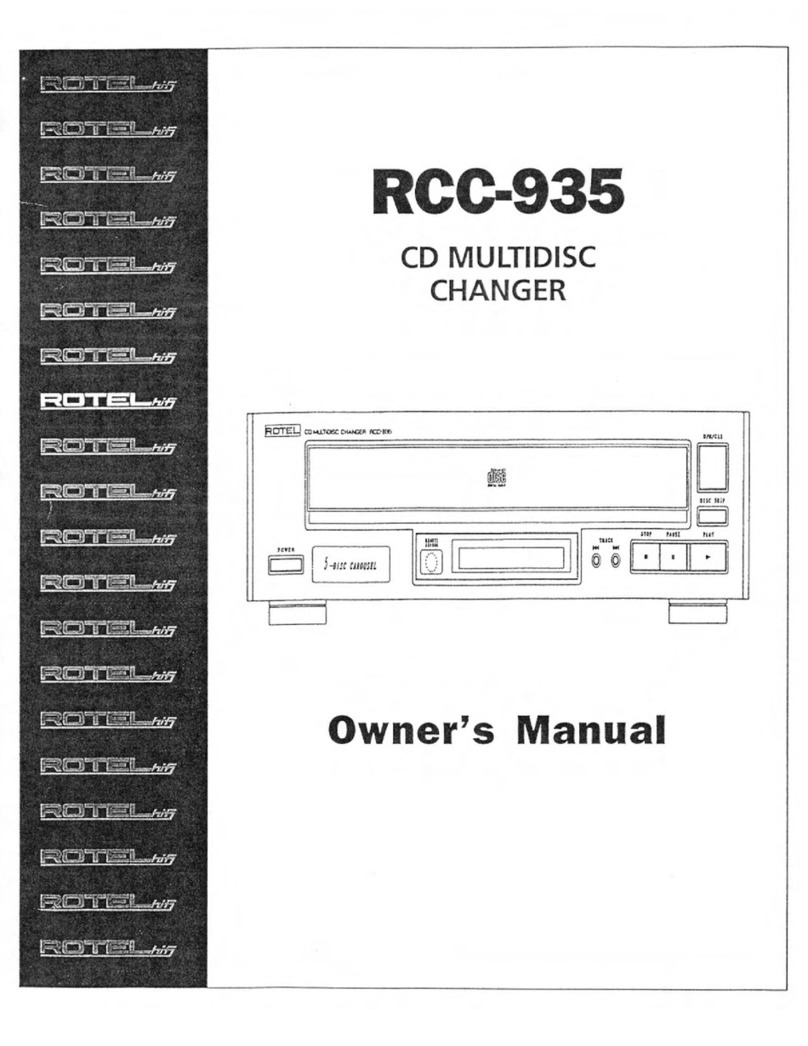 Rotel RCC-935 User manual