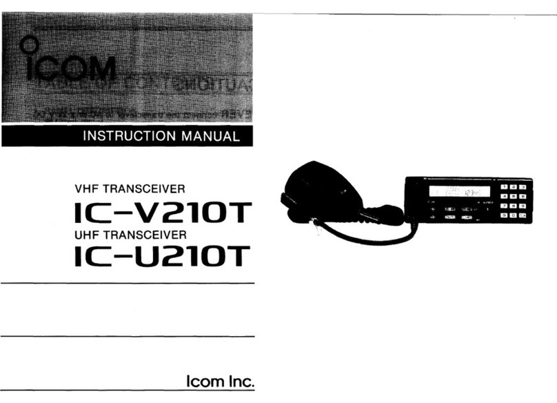 Icom IC-V210T User manual