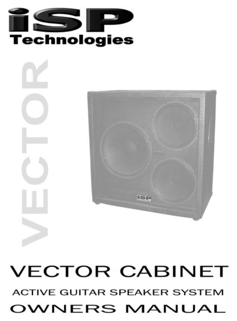iSP Technologies Vector Cabinet User manual iSP Technologies Vector Cabinet User manual