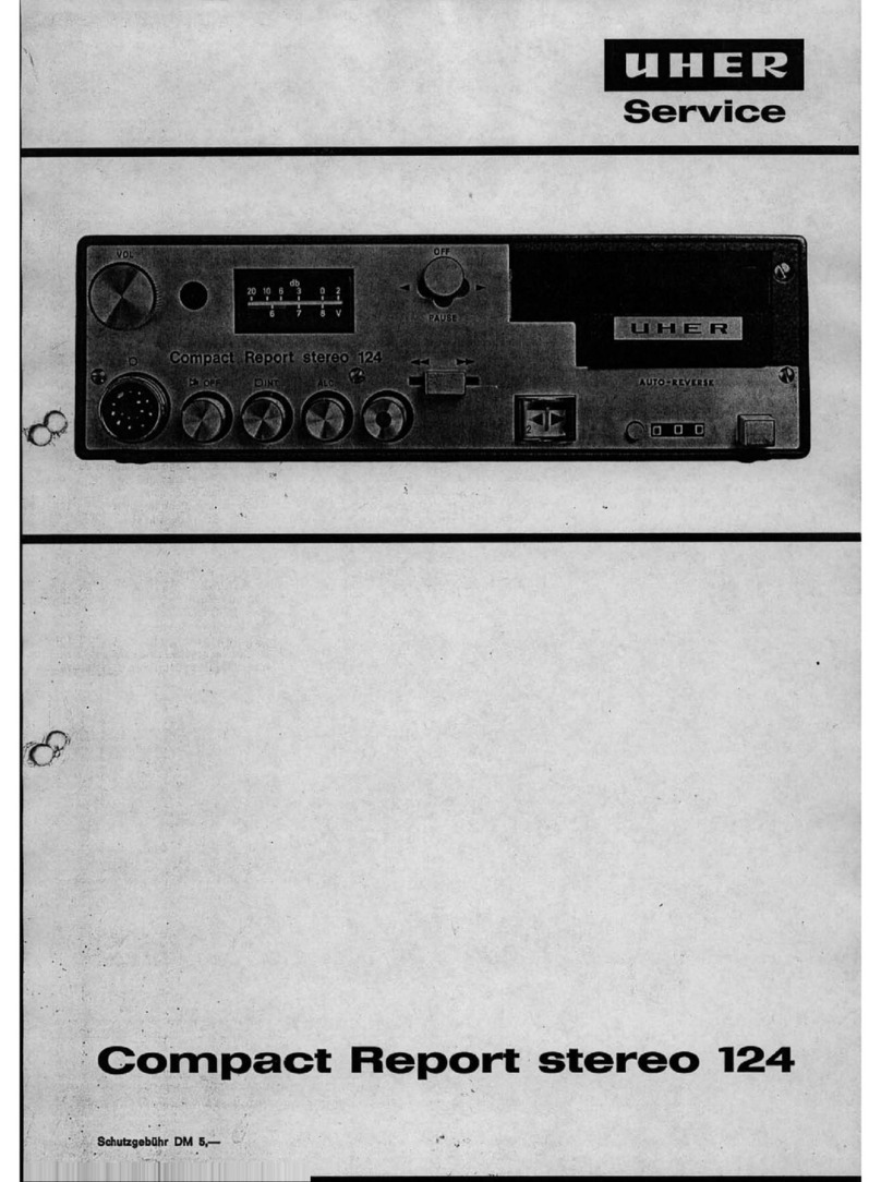 uher Compact Report stereo 124 Service manual